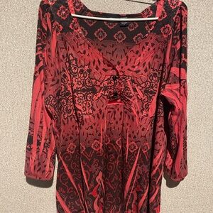 Canyon River Blues Red‎ and Black Tunic